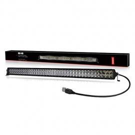 LED Double Row Light Bar 40 inch- Waterproof Premium LED Combo Off Road Work Light